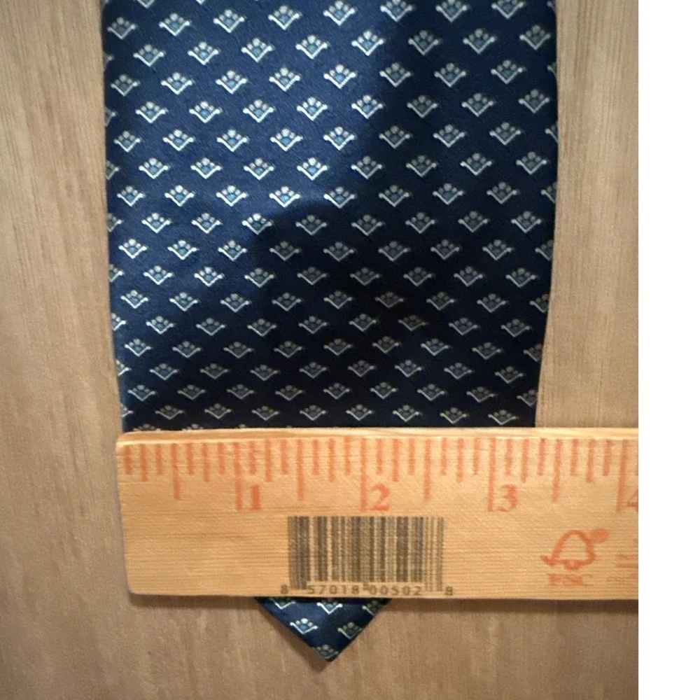 Oscar de la Renta Couture Lot 2pc Navy Blue Black Geometric Medallion